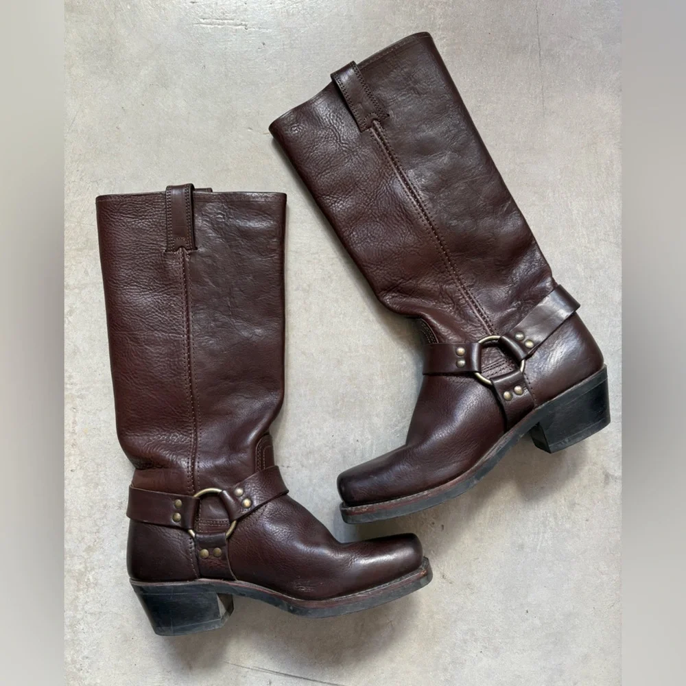 Frye 15R Tall Harness Boots - Picture 14 of 16